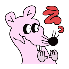 [LINEスタンプ] ねずみのシワシワみーちゃん