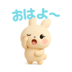 [LINEスタンプ] ゆるかわうさぽんぬ