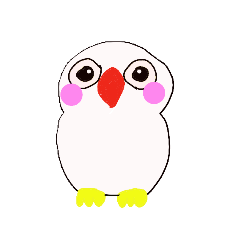 [LINEスタンプ] 白い鳥のトーリー