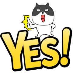 [LINEスタンプ] 【デカ文字】ネコの猫男5