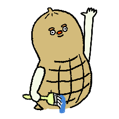 [LINEスタンプ] 看板屋のピーナッツくん