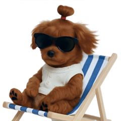 [LINEスタンプ] かわいい茶色の子犬 (NT)