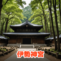 [LINEスタンプ] 三重の魅力！伊勢神宮と美食