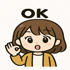 [LINEスタンプ] 可愛い女の子の元気なLINEスタンプ