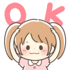 [LINEスタンプ] 育児ママ＆パパへ☆幼児スタンプ女の子ver.