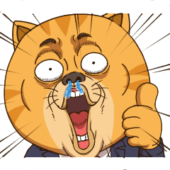 [LINEスタンプ] うっかりイケにゃん課長2