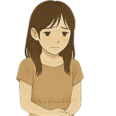 [LINEスタンプ] 憂鬱な女「まる」