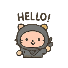 [LINEスタンプ] kawaii animal ninja