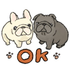 [LINEスタンプ] 鼻ぺちゃ犬の使いやすいスタンプ