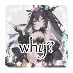 [LINEスタンプ] 擬人化シリーズですが？黒曜石様ver.