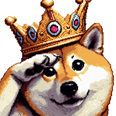 [LINEスタンプ] お城の中の太っちょ柴犬