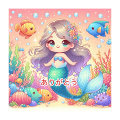 [LINEスタンプ] ❤️人魚、人魚のしっぽ❤️文字あり、なし
