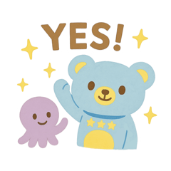 [LINEスタンプ] 空色のくま。3（毎日のくらし）