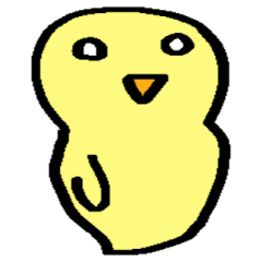 [LINEスタンプ] 気持ち伝わる簡易スタンプ＊自由なトリ