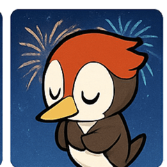 [LINEスタンプ] 花火キツツキ@SFW