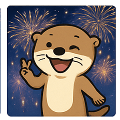 [LINEスタンプ] 花火コツメカワウソのわくわくナイト@SFW