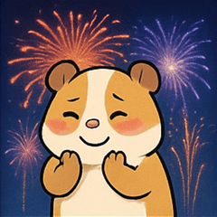 [LINEスタンプ] 花火のモルモット@SFW