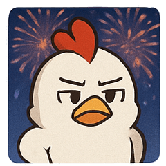 [LINEスタンプ] 花火ニワトリのわくわくナイト@SFW