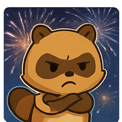 [LINEスタンプ] 花火タヌキのわくわくナイト@SFW