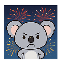 [LINEスタンプ] 花火コアラのほっこりナイト@SFW