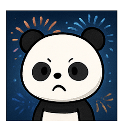 [LINEスタンプ] 花火パンダのマジカルナイト@SFW