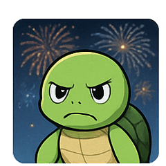 [LINEスタンプ] 花火と甲羅のウミガメ@SFW
