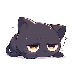 [LINEスタンプ] ネガティブにゃんこスタンプ