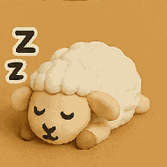 [LINEスタンプ] ぬくぬくひつじの画像（メイン）