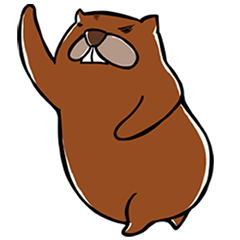 [LINEスタンプ] 不機嫌なマーモット Vol.1 