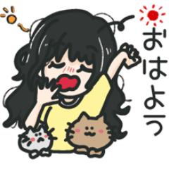 [LINEスタンプ] みつあみちゃんの日常スタンプ