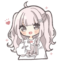 [LINEスタンプ] ピンクハーフツインの女の子（敬語）