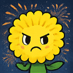 [LINEスタンプ] 花火とふわふわタンポポ@SFW