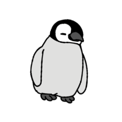 [LINEスタンプ] こコウテイペンギンのおすもちゃんこ