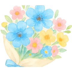 [LINEスタンプ] あなたへ贈るやさしい花束♡組み合わせ