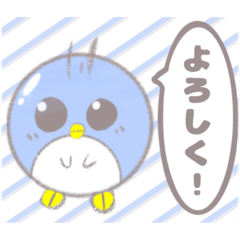 [LINEスタンプ] 吹き出し！かわいい丸いペンギンスタンプ