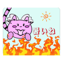[LINEスタンプ] あいさつ_ピンク天使 fetchpriority=high