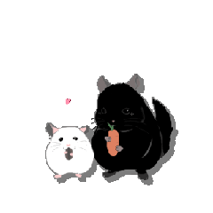[LINEスタンプ] 牛乳先輩とくろけだま課長
