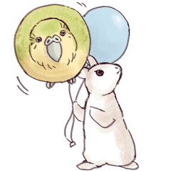 [LINEスタンプ] かかぽん4☆カカポとウサギ