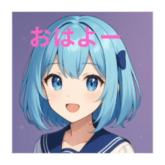 [LINEスタンプ] 青空スマイル【日常・かわいい】