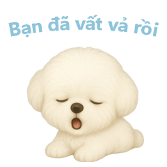 [LINEスタンプ] ビションフリーゼスタンプ【ベトナム語】