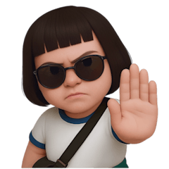 [LINEスタンプ] 一番クールなぽっちゃりした女の子 (NT)