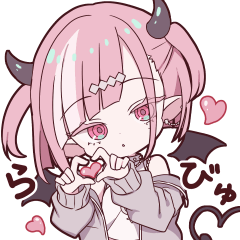 [LINEスタンプ] ダウナーな悪魔ちゃんスタンプ