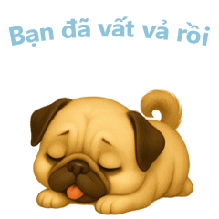 [LINEスタンプ] パグスタンプ【ベトナム語】
