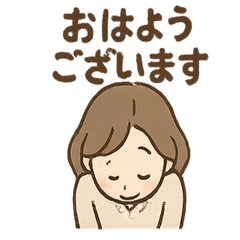 [LINEスタンプ] さとみさんの連絡スタンプ 丁寧にお知らせ