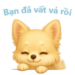 [LINEスタンプ] チワワスタンプ【ベトナム語】