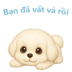 [LINEスタンプ] マルチーズ【ベトナム語】
