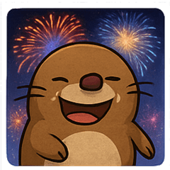 [LINEスタンプ] 花火とひょっこりモグラ@SFW