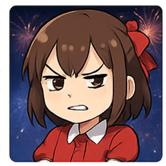 [LINEスタンプ] 花火とキラキラ女性アイドル@SFW