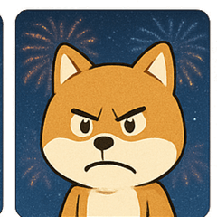 [LINEスタンプ] 花火とニコニコ柴犬@SFW