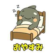 [LINEスタンプ] シャチとコンタクト